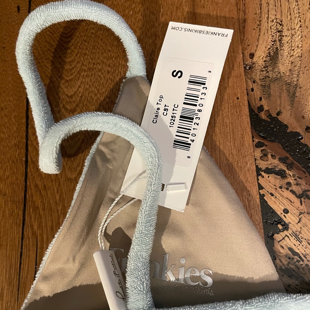 Frankie’s Bikinis Claire top terry material NWT - Picture 5 of 8